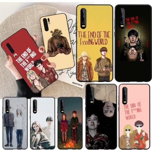 PENGHUWAN end fing fxxxing world art Black Soft Shell Phone Case Capa for Huawei P30 P20 P10 P9 P8 Mate 20 10 Pro Lite