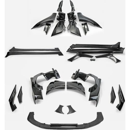 For MITSUBISHI EVO Evolution 10 VRSV2 Wide Style Full Body Kits Side Skirts Front Lip Rear Bumper Duct Front Fender Rear Fender