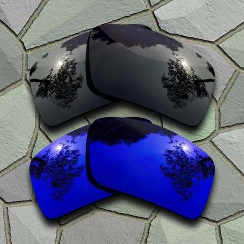 Grey Black&Violet Blue Sunglasses Polarized Replacement Lenses for Oakley Eyepatch 2