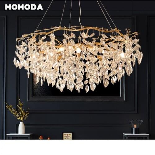 Postmodern Chandelier Light Luxury Nordic Branch Crystal Light Portugal Living Room Bedroom Dining French Country American Lamp