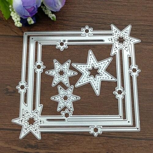Star Frame Carbon steel Die Cutting Dies Scrapbooking Embossing Dies Cut Stencils DIY Decoration metal Paper Cards Template