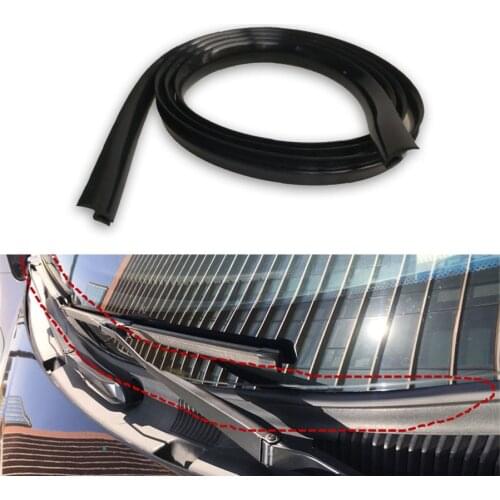 Universal 1.7M Rubber Sealed Strips Trim installed under Front windshield wiper Plastic Panel For Auto Car Ageing