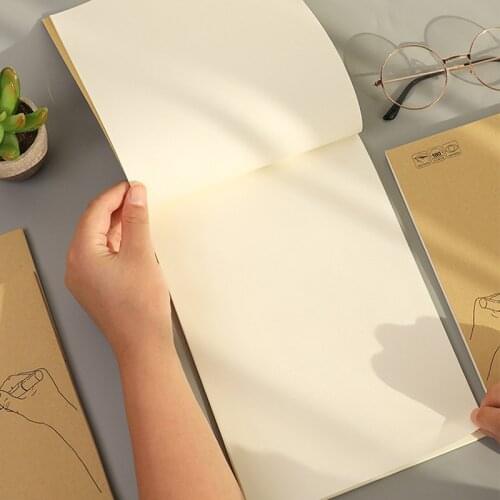 40 Pages Thickened Beige Blank Inner Page For Sketching Note Painting Graffiti Draft Sketchbook Art School supplies