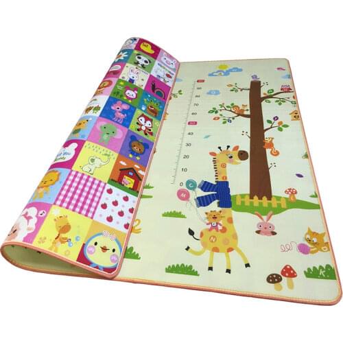 0.5cm Thick Double-Side Baby Crawling Play Mat 2*1.8 Meter Climb Pad Foam Carpets Kids Puzzle Game Developing Mat