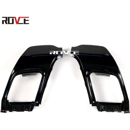 1 Pair Car Rear Bumper False Tail Throat Exhaust Pipe Trim Plating Strip For 2012 RANGE ROVER EVOQUE Dynamiv Style Car-Styling