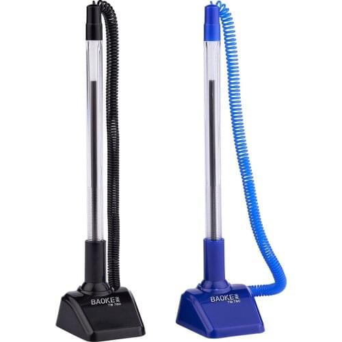 12 PCS/lot treasure factory wholesale fixed office supplies stationery Desk pen gift pen 0.7 mm bank counter pen office desk pen