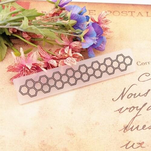15x3cm cellular silk vines Embossing folders Plastic Scrapbooking DIY Template Fondant Easter Cake Photo Album Card Making