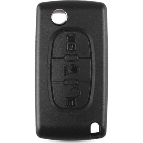 3 Buttons Flip Durable Convenient Remote Car Key Case Cover Shell Fob Without Blade Fit For Citroen C2 C3 C4 C5 C6 C8#292105