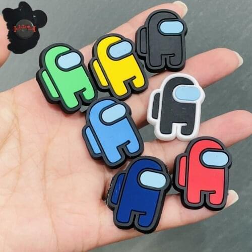 7PCS PVC Hot Game Robot Fridge Magnet Cute Decorate Home Kitchen Cartoon Whiteboard Sticker DIY Refrigerator Magnets Kids Gifts