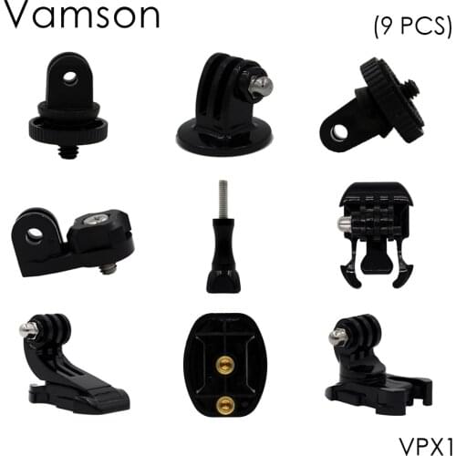 Vamson for Gopro Accessories Motion camera tripod screw tripod adapter 1/4 screw For Gopro 6 5 4 3+ 3 for Xiaomi for SJCAM VPX1