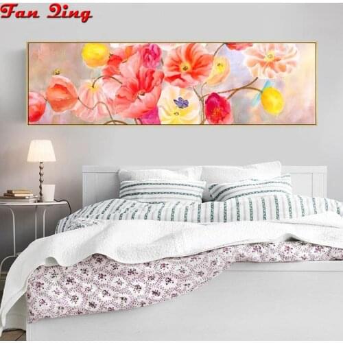 Diamond Painting Abstract Poppies Large Size 5D DIY Full Square Round Rhinestone Embroidery Mosaic Cross Stitch Home Decor Gift