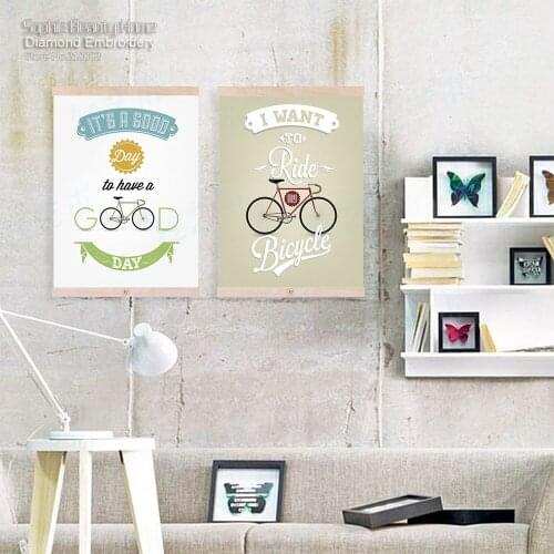 Diy Diamond Painting Cross Stitch Handcraft Embroidery Good Bike Beauty Picture Home Arts Crafts Sewing Needlework Mosaic kit