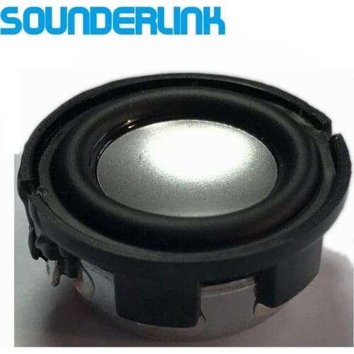 Sounderlink 2PCS/LOT 1 inch 23MM HiFi Full Range audio monitor Speaker tweeter unit raw driver set 4 8 Ohm horn diy