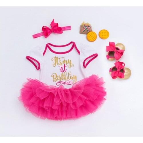 DollMai 2018 new silicone reborn baby girls dolls clothes short sleeve multi layer dress with headband suit for 50-55cm dolls