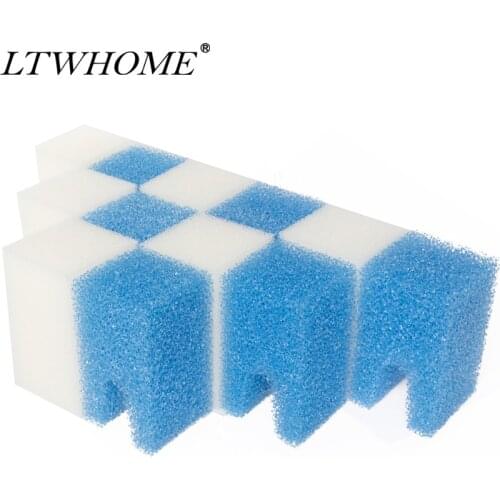 LTWHOME Design Aquarium Mechanical Sponges Compatible with Ferplast Blumec 07 Sponges Fit for Bluwave Internal Filter