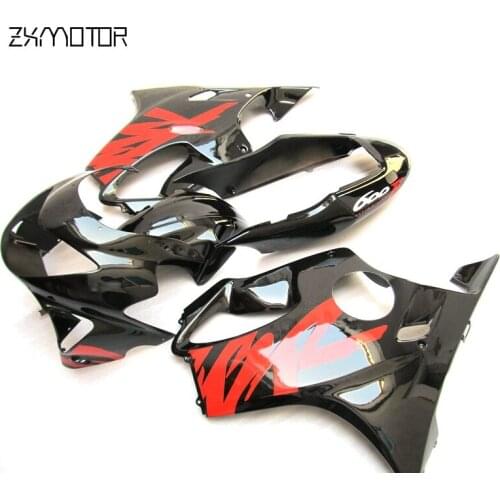 Customize Injection Mold Motorcycle Fairing kits for Honda CBR600 F4 1999 2000 red Black fairing set cbr 600 f4 99 00 HB15