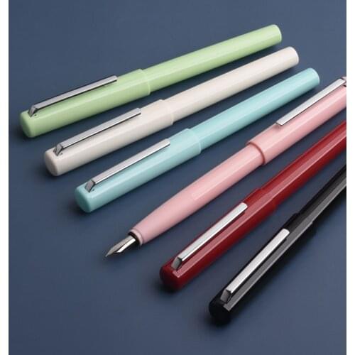 KACO Fountain Pen Set with Ink Cartridge Rocker Blotter EF Nib 0.38mm Antibacterial Grid Premium Plastic Pens Back To School