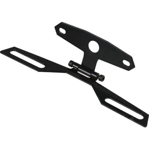Motorcycle License Plate Bracket Taillight Fixed Folding Number Plate Frame Hold P82B