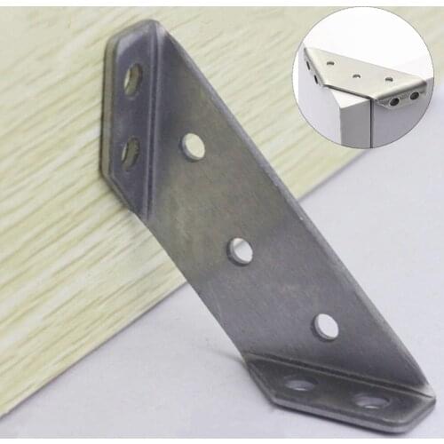 Stainless Steel L-shaped 90 Degree Angle Code Corner Bracket Furniture Hardware