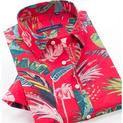 6XL 7XL 8XL 9XL 10XL Mens Summer Loose Short Sleeve Shirt Trendy Flower Plant Hawaii Beach High Quality Fashion Print Shirt