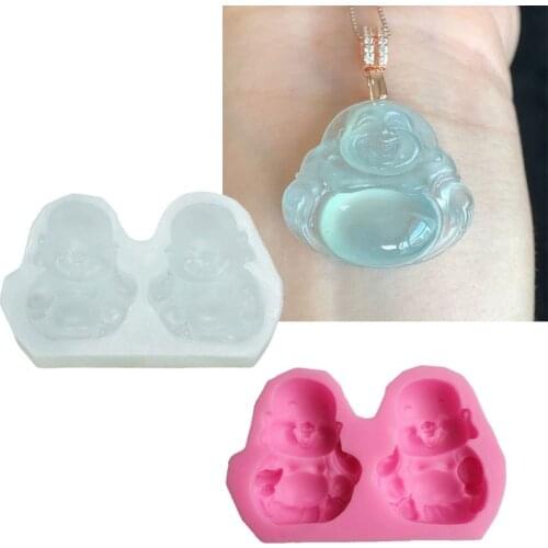 Maitreya Buddha Pendant Resin Casting Mold Buddhism Epoxy Resin Mold Art Tools F3MD