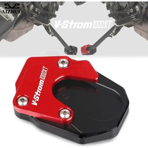 Motorcycle CNC Foot Side Stands Extension Support Plate FOR SUZUKI V-STROM 1000 XT 1000XT VSTROM1000 V-Strom 2014-2019 2018 2017