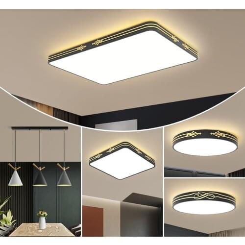 Nordic Style New Modern LED Ceiling Lights With Remote Control Indoor Lighting For Bedroom Dining Living Room Hall Lamps Fixture