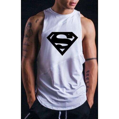New Fashion Tank Top Men Fitness Shirt Mens Singlet Cotton Sleeveless Shirts Clothing Bodybuilding Workout Gym Vest Fitness Men