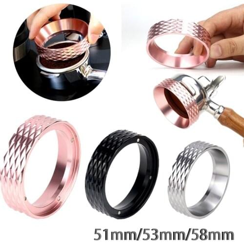 New Aluminum Dosing Ring For Coffee Brewing Bowl Coffee Powder Espresso Tool For 51/53/58mm Profilter Coffee Tamper Coffeeware