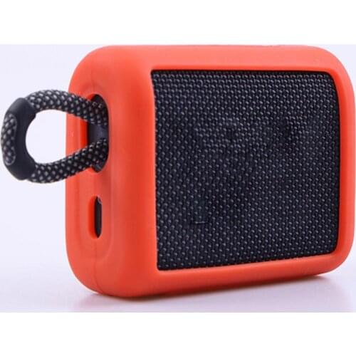 DUst-proof Anti-fall Speaker Case Silicone Waterproof Speaker Cover Bluetooth Speaker Portable Audio Speakers Case for JBL-Go3