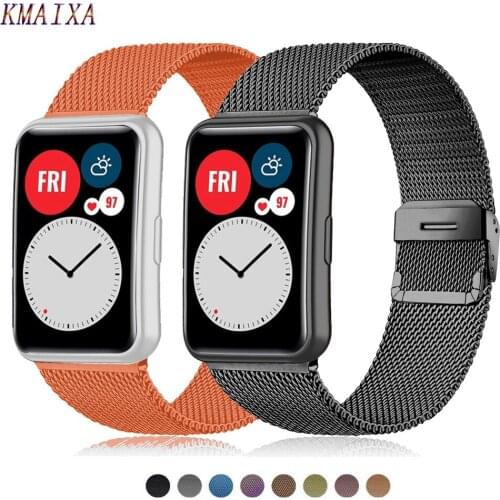 Magnetic Band For Huawei Watch FIT Strap Accessories stainless steel metal buckle watchband bracelet Huawei Watch fit 2020 Strap