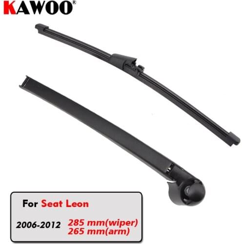 KAWOO Car Rear Wiper Blade Blades Back Window Wipers Arm For Seat Leon Hatchback (2006-2012) 285mm Car Accessories Styling