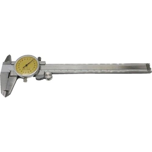 1pcs Dial Caliper 0-150mm Stainless Steel Shockproof Vernier Calliper 0-6inch Metric Gauge Measuring Tool
