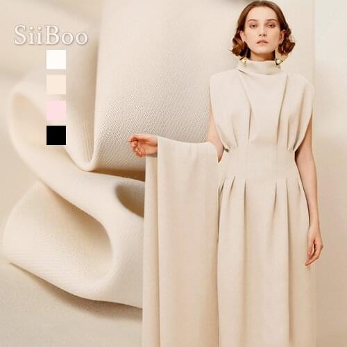 2020 spring summer new style black rose pink off white twill cady textured fabric for suit set coat tecidos tissus SP5995