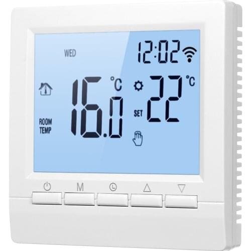 Smart Thermostat Digital Temperature Controller LCD Display Week Programmable Electric Floor Heating Thermostat for Home School