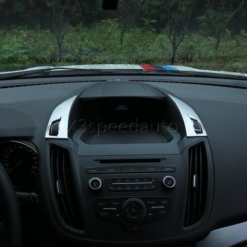 For Ford Kuga Escape Inner Air Control Adjust Cover Trim 2pcs Matt ABS Car-styling