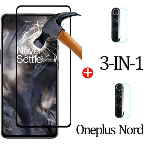 3in 1 Tempered Glass one plus nord camera Film Armor Glass ONEPLUSNORD Oneplus nord Screen Protector Nord OnePlus Glass 2020