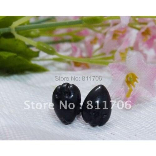 10*14mm black color toy nose for plush bear doll decoration with washers/'100pcs