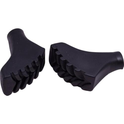 4-piece Pack Rubber Tips for Trail Hiking Walking Poles Replacement Pole Tip Protectors Fits Most Standard Trekking Poles