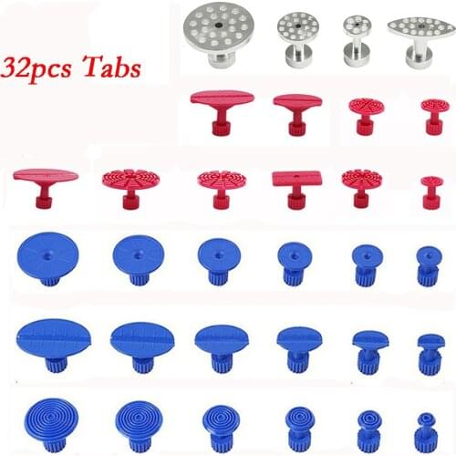 ABS Glue Tabs Auto Body Pulling Tool Paintless Dent Repair Tools Glue Tabs Fungus Suction Cup Suckers Dent Removal