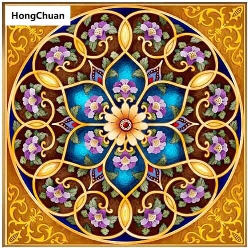 Diamond embroidery, beautiful mandala, 5D diamond painting full square, diamond inlay, DIY rhinestone picture, cross stitch