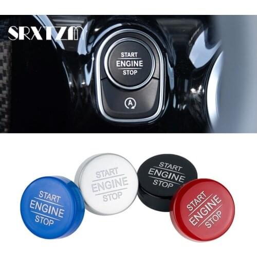 Car Styling For Mercedes Benz A Class W177 Gle W167 Glb Interior Auto Start Stop Engine Push Switch Buttons Cover Stickers Trim