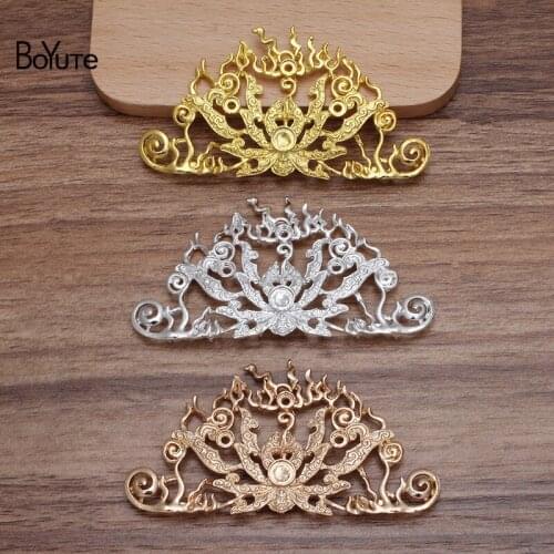 BoYuTe (5 Pieces/Lot) 42*77MM Alloy Materials with 6 Hanging Holes Back Factory Direct DIY Handmade Jewelry Accessories