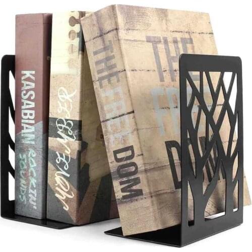 Decorative Bookshelf Electrostatic painted Quality Metal Bookshelf Tabletop Bookshelf Shelf 2 Pieces Decorative Bookcase, Booken