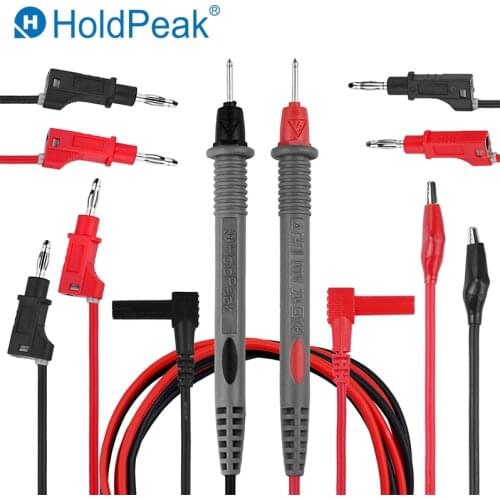 HoldPeak HP-910X Multimeter Probe electronic professional Lead Clamp Multi Meter Test Lead kits + Alligator Clips+test extension