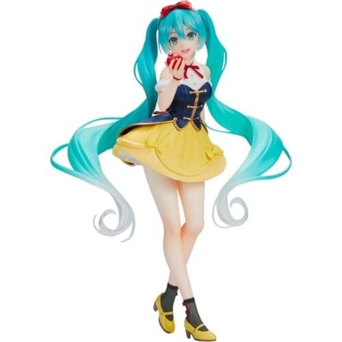 Hatsune Original Anime Figure TAITO Miku Snow White Action Figure PVC Model Doll Decoration Collection Toy Birthday Kawaii Gift