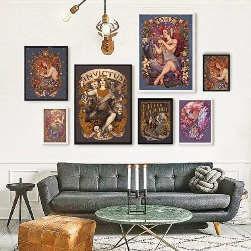 Canvas HD Print Mermaid Picture Wall Art Paintings Home Decoration Abstract Woman Modular Poster For Living Room No Framework