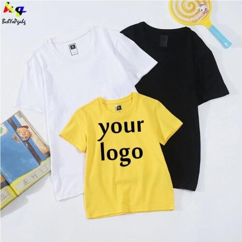Customized/DIY LOGO T-shirt printing your logo/picture text team name shirt summer mens and womens casual shirt