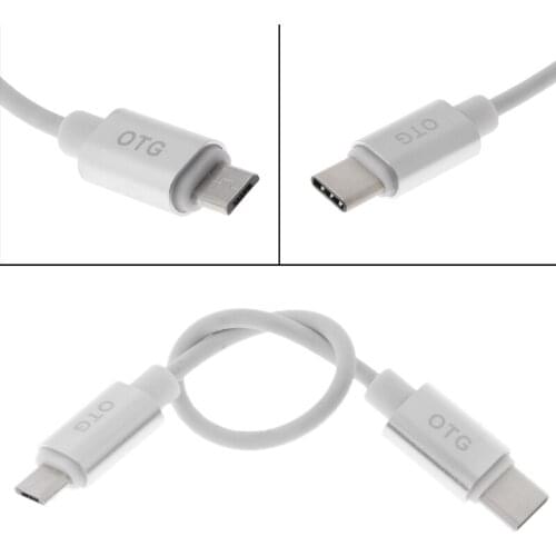 USB 3.1 Type C Male to Micro USB Male Sync OTG Charge Data Transfer Cable Cord