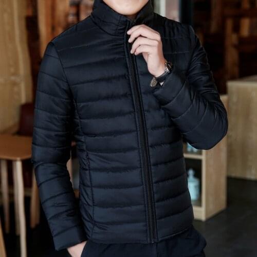 LUCLESAM 2021 Men Lightweight Warm Winter Down Jacket Male Casual Stand Collar Puffer Jacket Ropa De Invierno Para Hombre